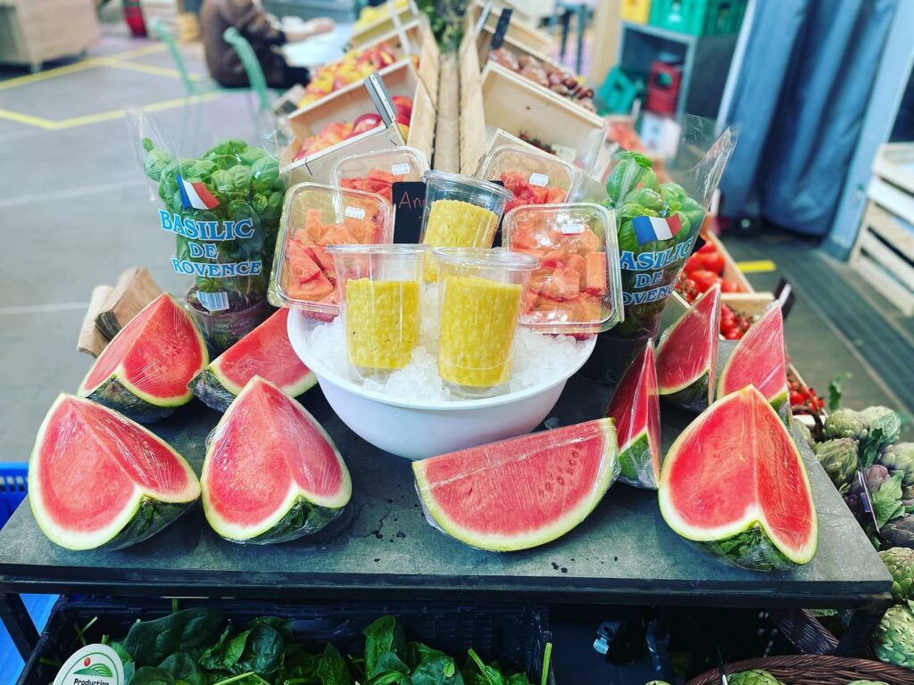 le-panier-de-benedita propose pastèque, ananas et basilic frais sur marché à Montpellier, Ecusson, Védas, Mauguio, Jacou, Castlenau Le Lez,